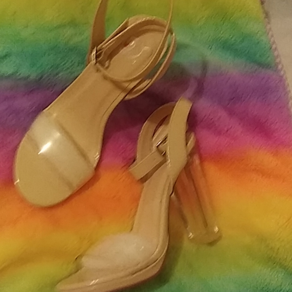 Clear heels